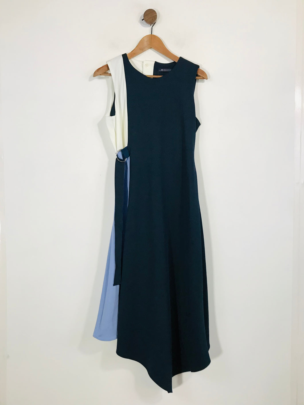 M&S Women's Colour Block Midi Dress NWT | UK14 | Blue