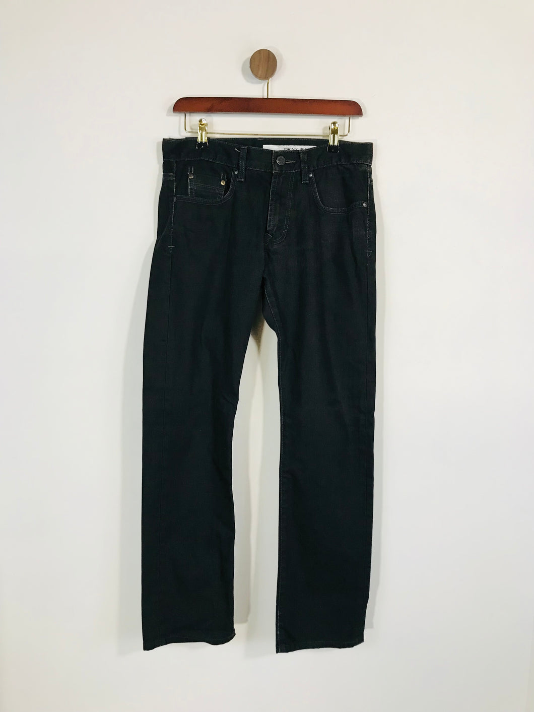 DKNY Men's Straight Jeans | W30 | Black