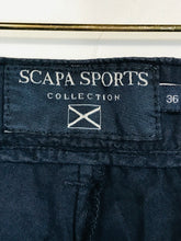 Load image into Gallery viewer, Scapa Sports Women&#39;s Cotton Mid-Length Shorts | EU36 UK8 | Blue
