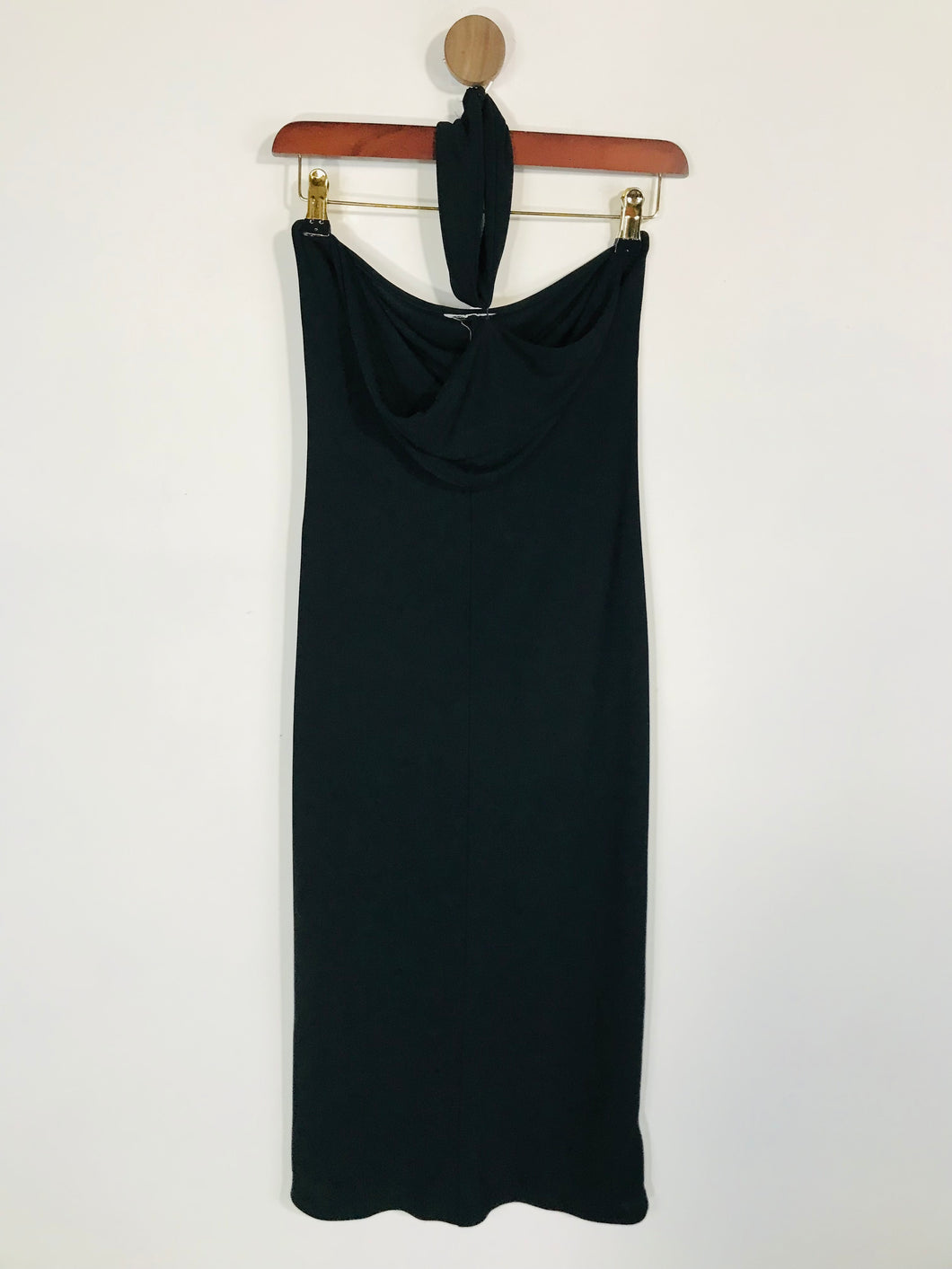 Wallis Women's Halter Neck Sheath Dress | UK10 | Black