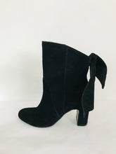 Load image into Gallery viewer, John Lewis Women’s Suede Heeled Boots NWT | UK5 | Black
