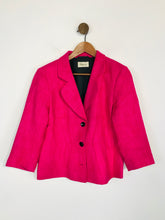Load image into Gallery viewer, Precis Women&#39;s Wool Knit Blazer Jacket | UK14 | Pink
