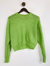 Load image into Gallery viewer, Wood Wood Women&#39;s Crop Mohair Jumper | XS UK6-8 | Green
