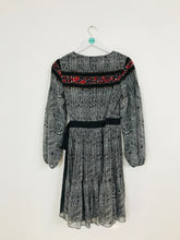 Load image into Gallery viewer, Diane von Furstenberg Women’s Pleated Silk Blend Wrap Dress | US2 UK6 | Multicoloured
