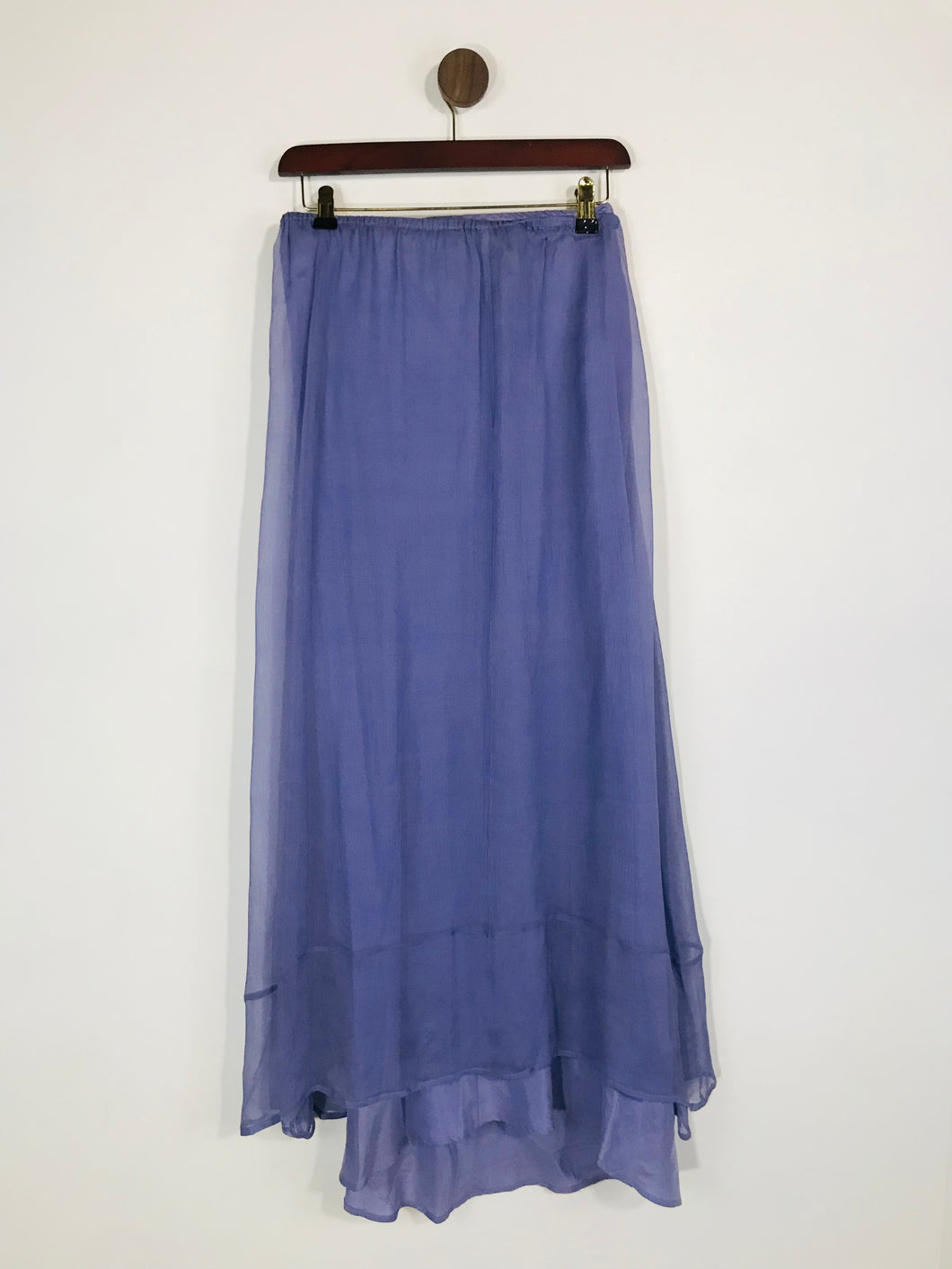 Jigsaw Women's Silk Flowy Maxi Skirt | UK10  | Purple