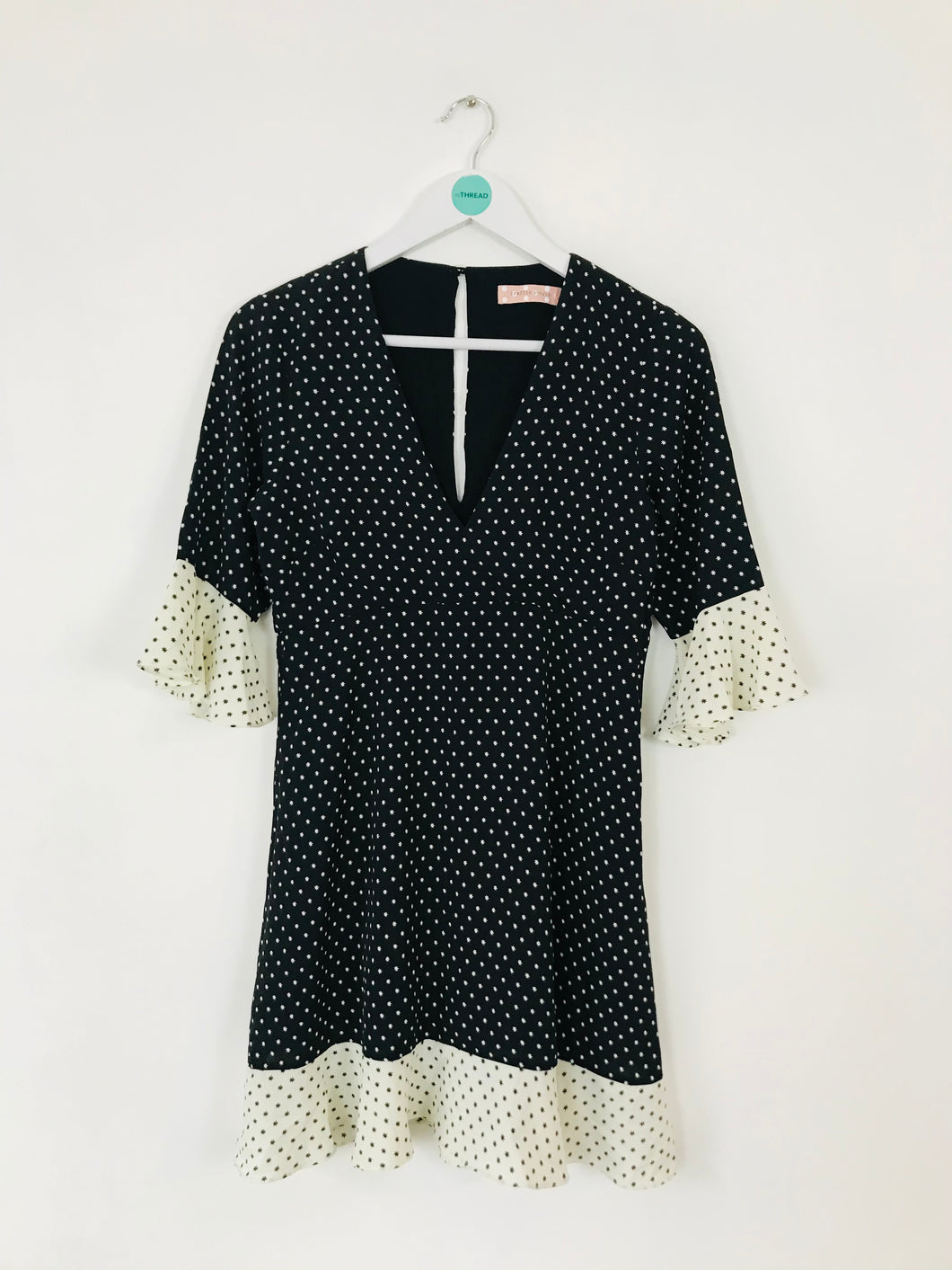 Traffic People Women’s Star Print Aline Mini Dress | UK8 | Black