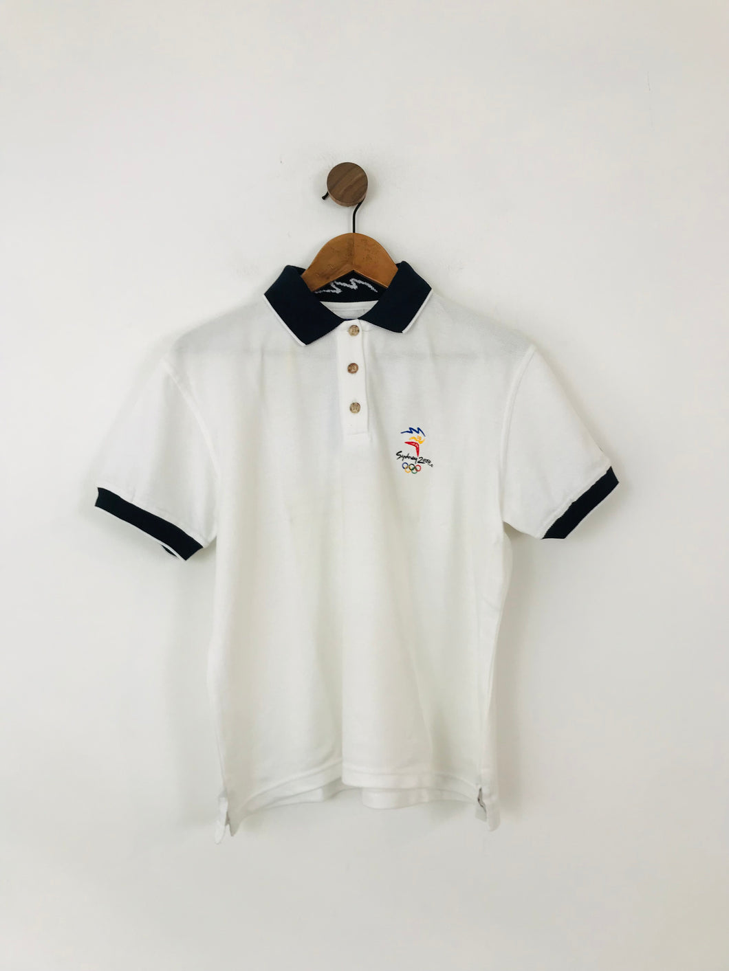 Bonds Women's Sydney 2000 Olympics Polo Shirt With Tags | L UK14 | White