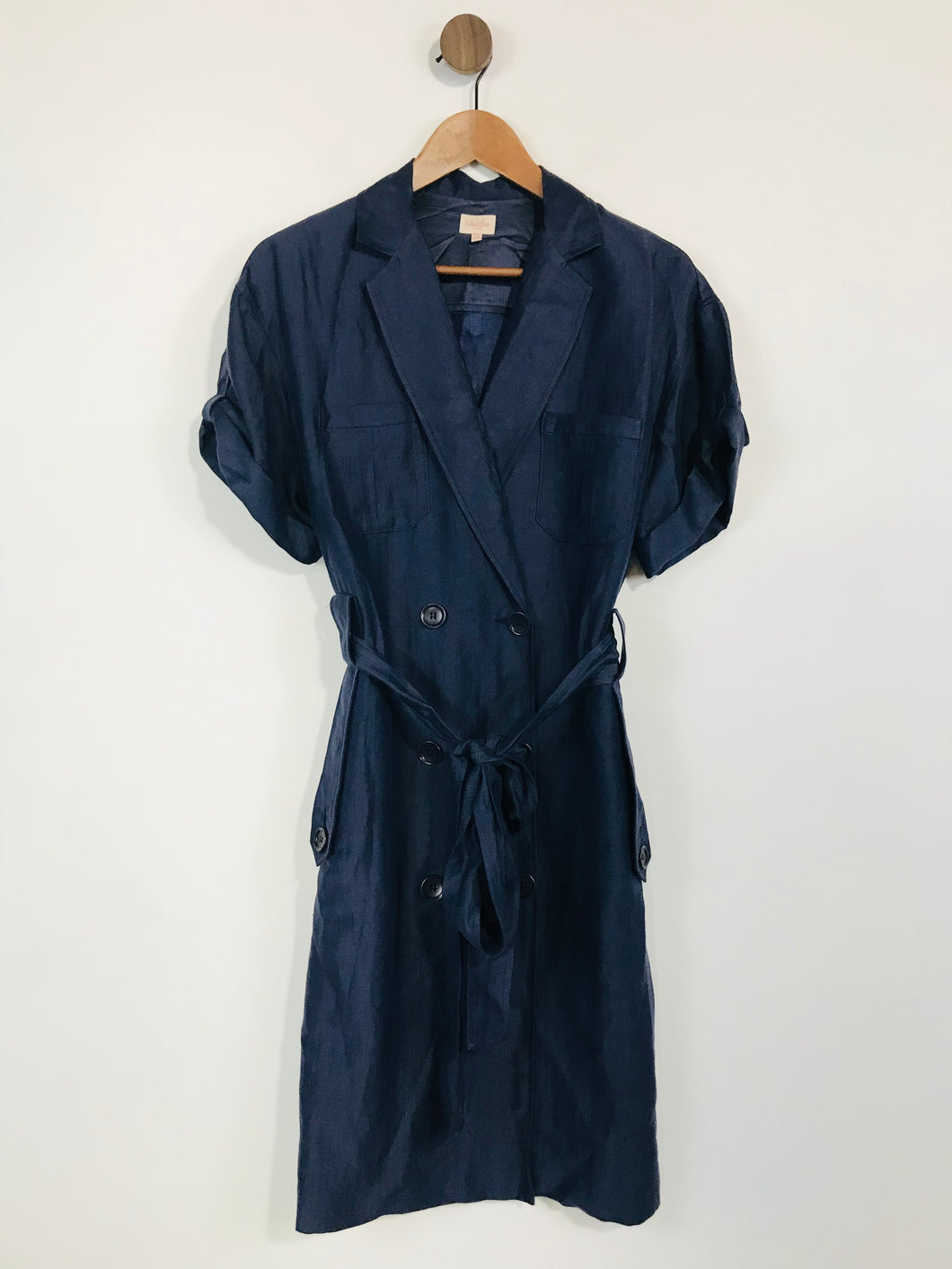 Whistles Women's Belted Midi Dress | UK10 | Blue