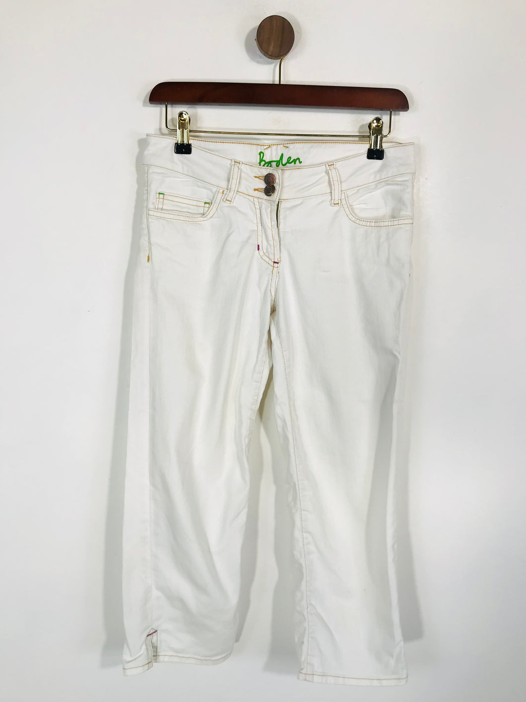 Boden Women's Low Waist Capri Slim Jeans | UK8 | White