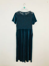 Load image into Gallery viewer, French Connection Women’s Velvet Wide Leg Jumpsuit | UK14 | Blue

