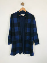 Load image into Gallery viewer, Max Studio Women&#39;s Check Gingham Knit Cardigan | S UK8 | Blue
