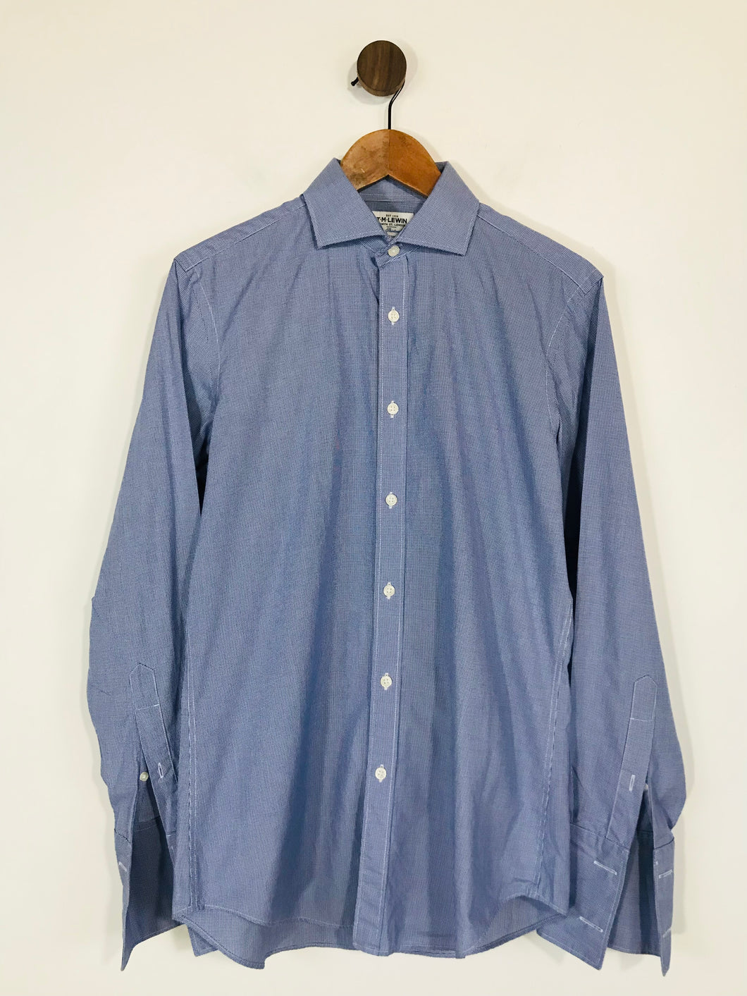TM Lewin Men's Button-Up Shirt | 15.5  | Blue