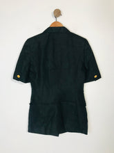 Load image into Gallery viewer, Escada Women&#39;s Linen Smart Blazer Jacket | EU36 UK8 | Black
