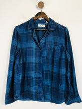 Load image into Gallery viewer, M.i.H Jeans Women&#39;s Check Gingham Button-Up Shirt | L UK14 | Blue
