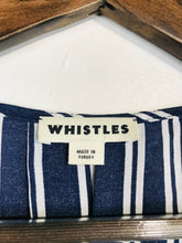 Load image into Gallery viewer, Whistles Women&#39;s Striped Shift Dress | UK10 | Blue
