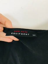 Load image into Gallery viewer, Kate Moss Equipment Women’s 100% Silk Slip Midi Dress | UK8-10 S/P | Black
