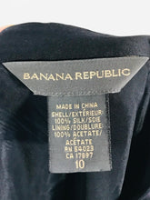Load image into Gallery viewer, Banana Republic Women&#39;s Silk A-Line Skirt | UK10 | Black
