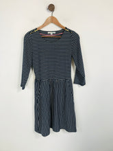 Load image into Gallery viewer, Boden Women&#39;s Striped Long Sleeve Sheath Dress | UK10 | Blue
