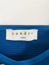 Load image into Gallery viewer, Sandro Women’s Knit Crop Top Camisole | UK8 1 | Blue
