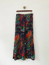 Load image into Gallery viewer, Anthropologie Women&#39;s Patterned Flared Palazzo Trousers | UK10 | Multicolour
