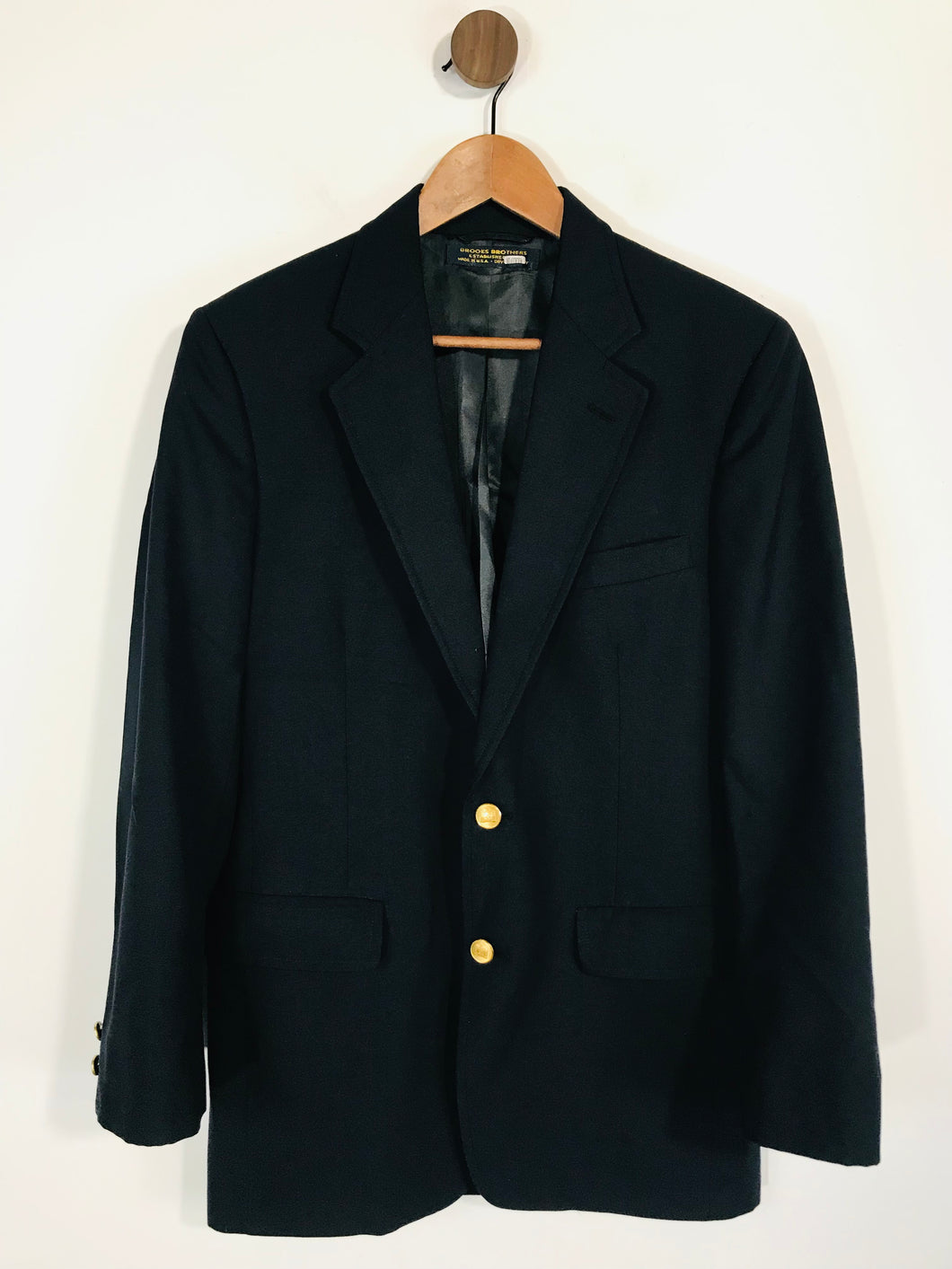 Brooks Brothers Women's Wool Suit Blazer Jacket | 38 | Blue