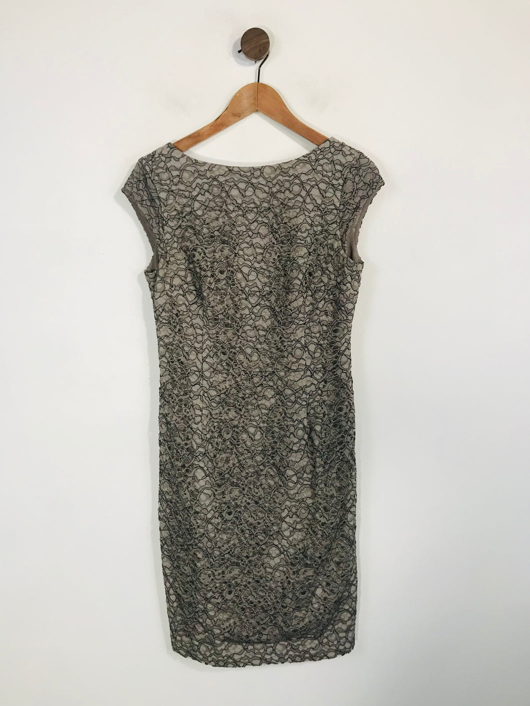 Reiss Women's Lace Sheath Dress | UK10 | Grey