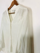 Load image into Gallery viewer, Diane von Furstenberg Women&#39;s Silk Button-Up Shirt | 4 UK8 | White
