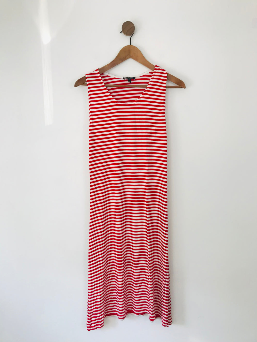 Baukjen Women's Striped Midi Dress | UK12 | Red