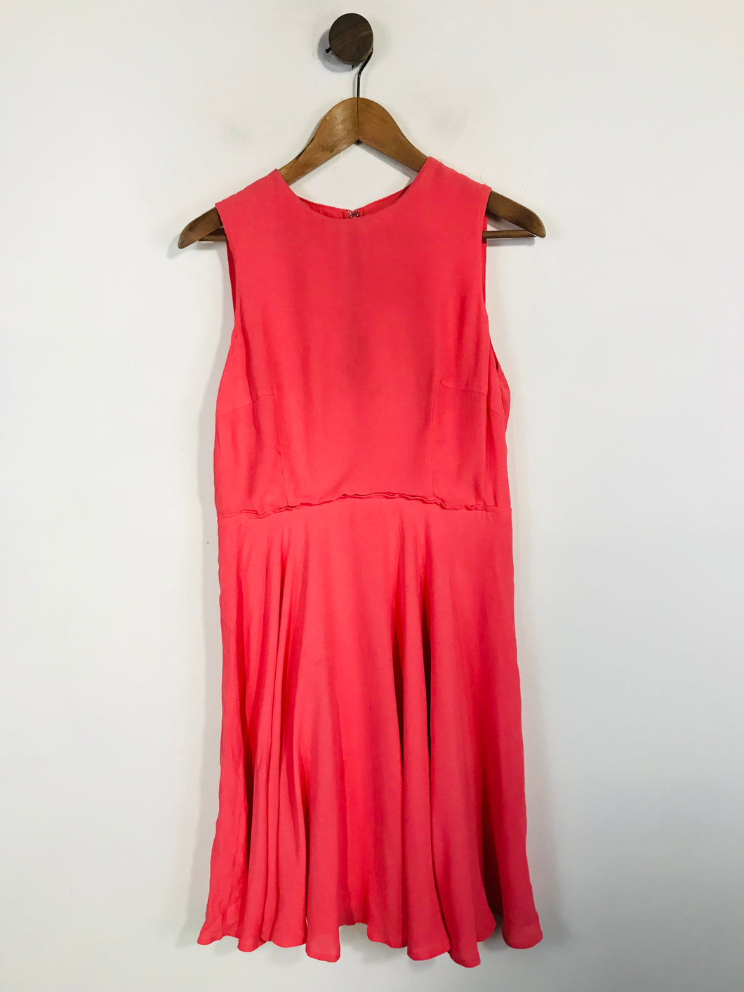French Connection Women's High Neck A-Line Dress | UK12 | Pink