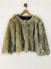 Load image into Gallery viewer, Whistles Women&#39;s Faux Fur Jacket Overcoat | L UK14 | Beige
