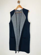 Load image into Gallery viewer, Laura Ashley Women&#39;s Wool Sleeveless Cardigan | UK16 | Blue
