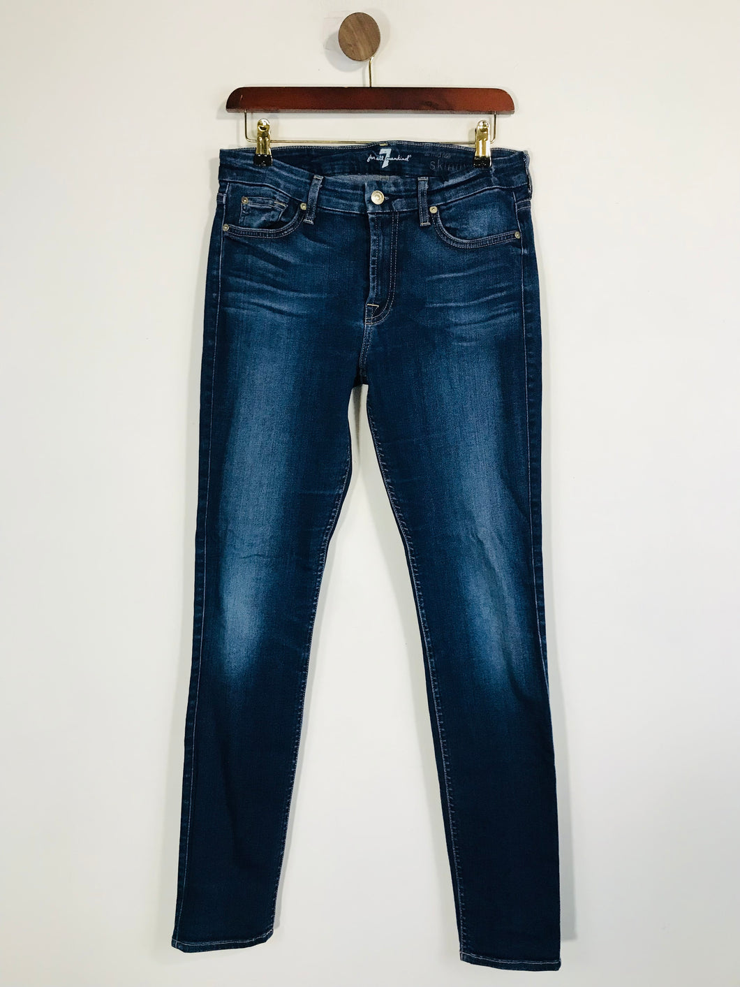 7 For All Mankind Women's Skinny Jeans | W29 UK10-12 | Blue