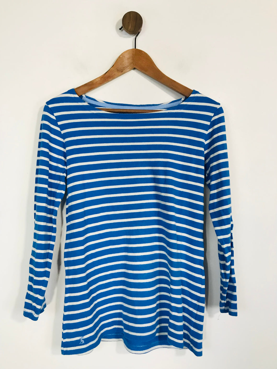 Joules Women's Striped Long Sleeve T-Shirt | UK10 | Blue