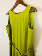Load image into Gallery viewer, MK Women&#39;s Linen Sleeveless Jumpsuit | M UK10-12 | Green
