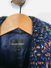 Load image into Gallery viewer, Claudia Strater Women&#39;s Check Blazer Jacket | EU40 UK12 | Multicoloured
