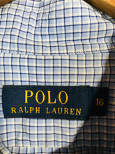 Load image into Gallery viewer, Polo Ralph Lauren Men&#39;s Check Button-Up Shirt | 16 | Blue
