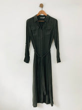 Load image into Gallery viewer, Mint Velvet Women&#39;s Button Up Long Sleeve Maxi Dress | UK10 | Green
