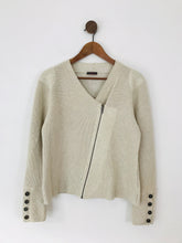 Load image into Gallery viewer, Wrap Women&#39;s Knit Cardigan | UK16 | White
