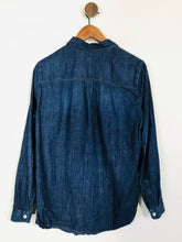 Load image into Gallery viewer, 7 For All Mankind Women&#39;s Chambray Button-Up Shirt | M UK10-12 | Blue
