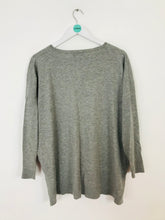 Load image into Gallery viewer, Polo Ralph Lauren Women’s V-Neck Oversized Jumper | M | Grey
