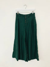 Load image into Gallery viewer, Anthropologie Women’s High Waisted Wide Leg Culottes | XS UK6 | Green
