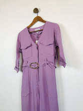 Load image into Gallery viewer, Native Youth Women&#39;s Boilersuit NWT | S UK8 | Purple

