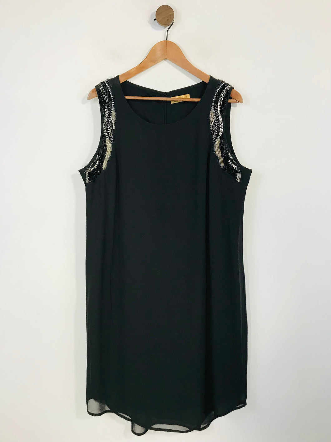 Per Una Speziale Women's Embroidered Shift Dress | UK18 | Black
