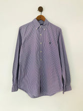 Load image into Gallery viewer, Ralph Lauren Men&#39;s Pinstripe Button-Up Shirt | M | Purple
