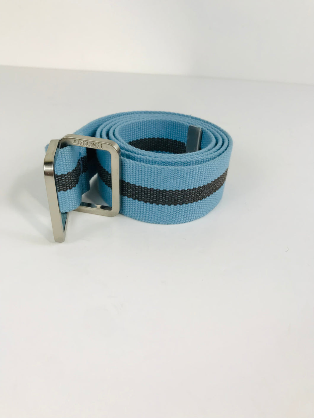 Hackett Men's Striped Belt | L | Blue