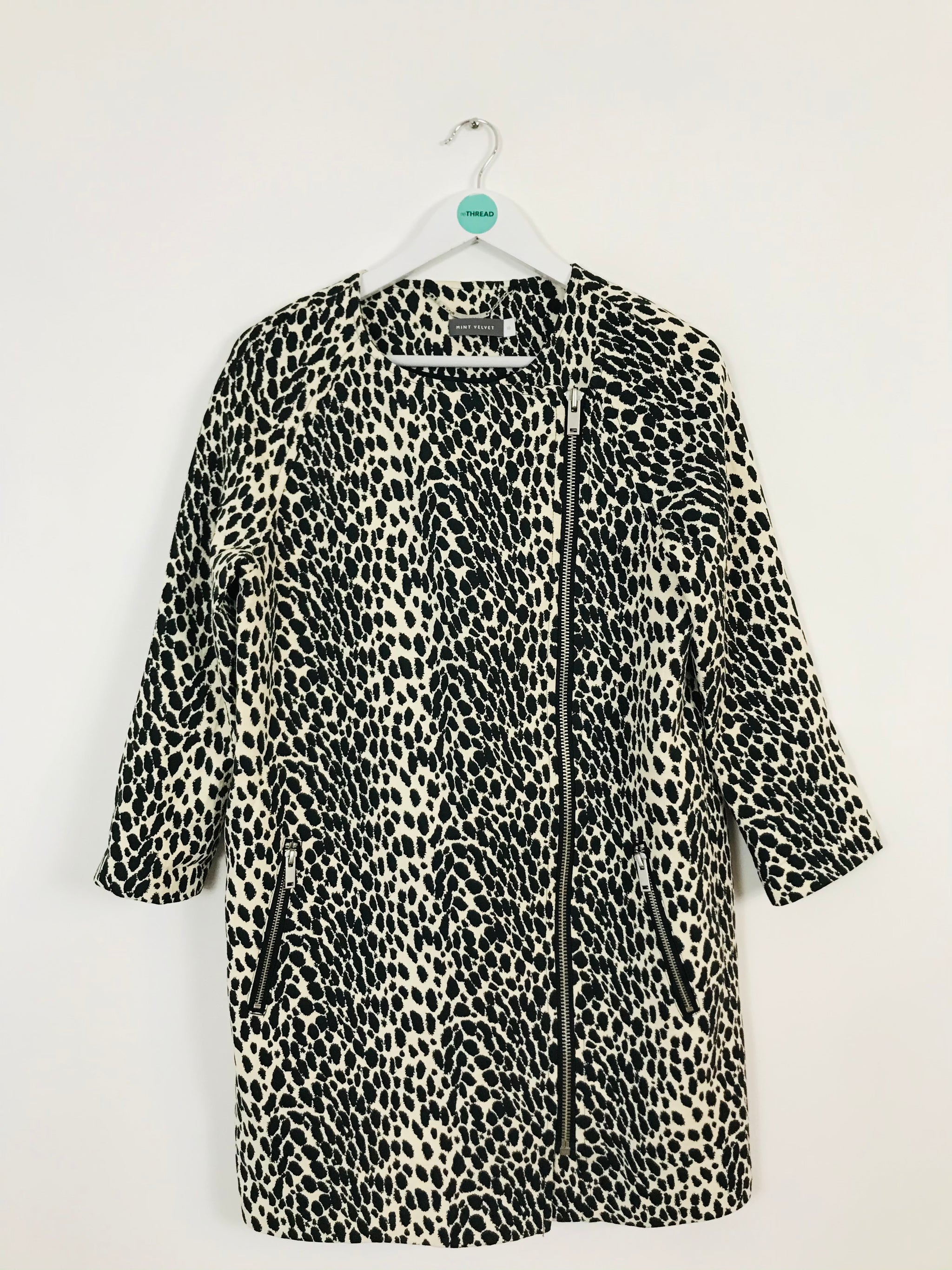 Mint velvet snow leopard coat online