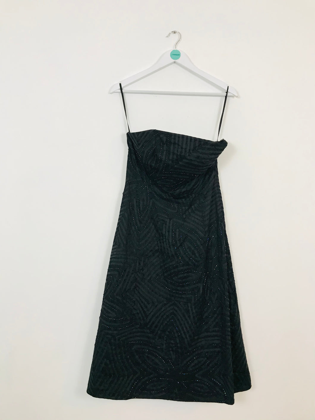 Coast Women’s Evening Beaded Midi Dress | UK10 | Black