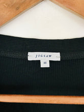 Load image into Gallery viewer, Jigsaw Women&#39;s Rib Cardigan | M UK10-12 | Black
