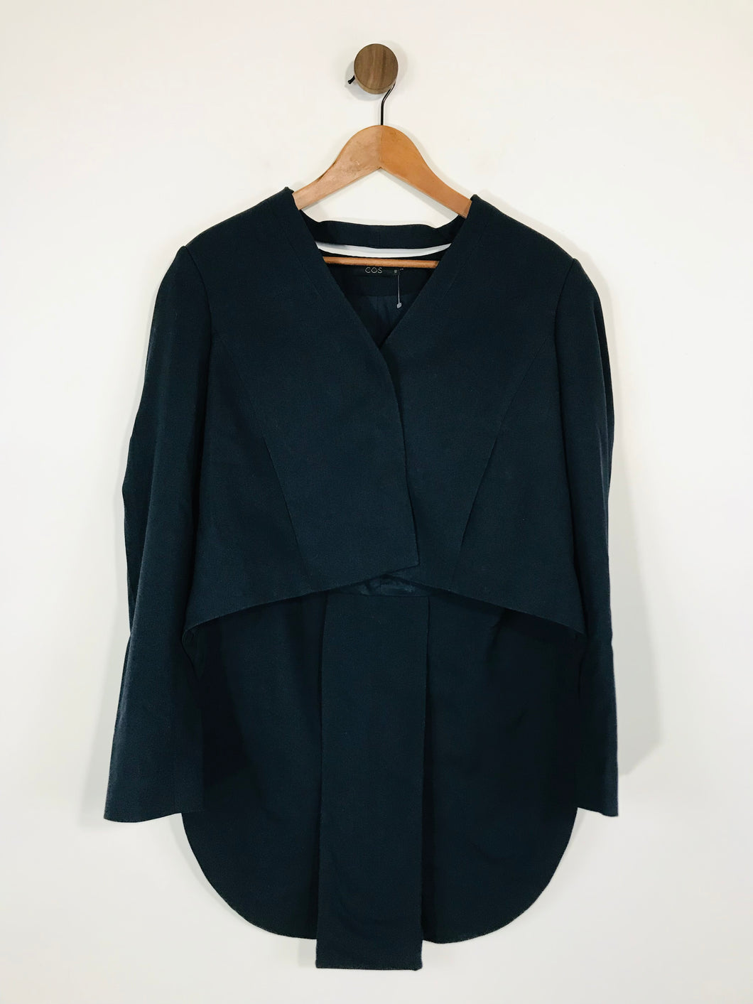 COS Women's Wool Waistcoat Blazer Jacket | EU42 UK16 | Blue