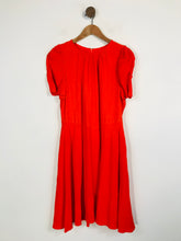 Load image into Gallery viewer, Whistles Women&#39;s Ruched A-Line Dress | UK14 | Red
